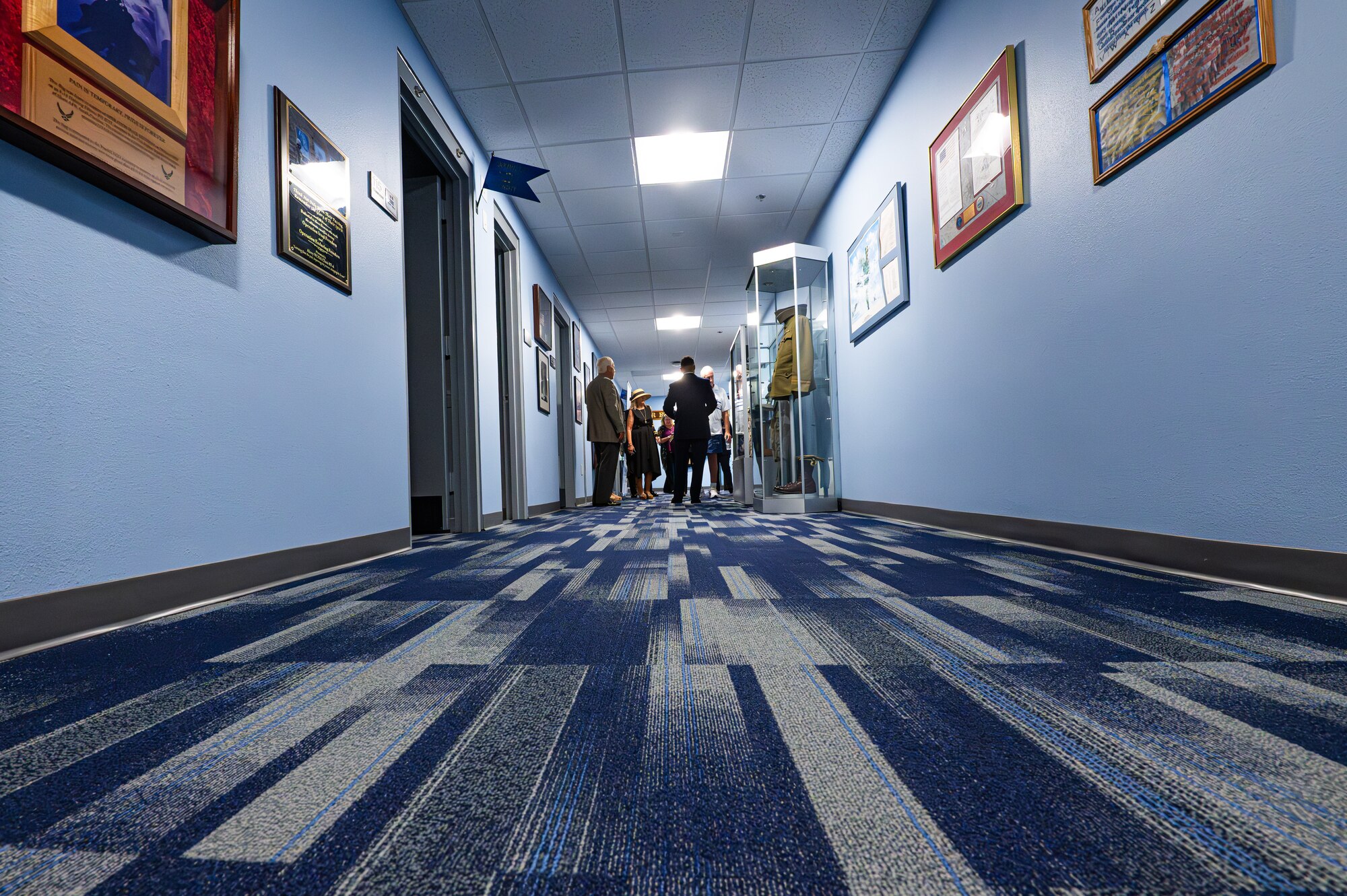 Attendees from the Airey NCO Academy go on a tour