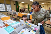 187th Medical Battalion gives back to community with back-to-school supply drive