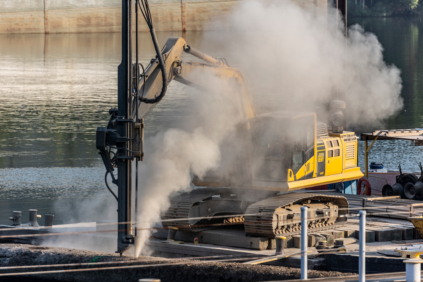 The U.S. Army Corps of Engineers Pittsburgh District conducted a shoreline survey to protect potential cultural resources. Cultural resources can include archaeological artifacts or historical sites.