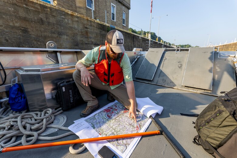 The U.S. Army Corps of Engineers Pittsburgh District conducted a shoreline survey to protect potential cultural resources. Cultural resources can include archaeological artifacts or historical sites.