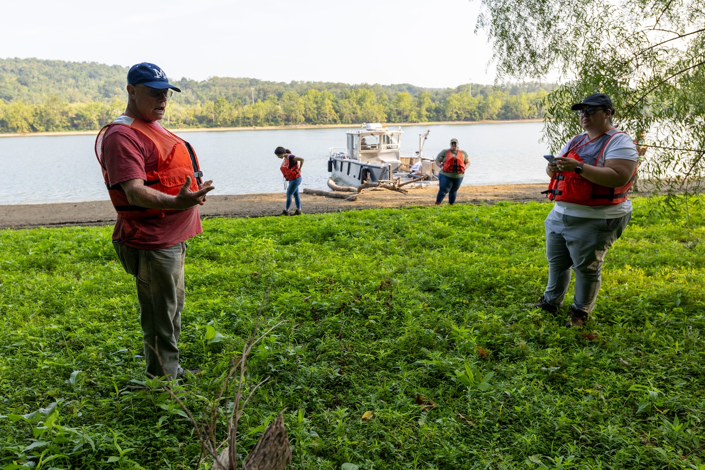 The U.S. Army Corps of Engineers Pittsburgh District conducted a shoreline survey to protect potential cultural resources. Cultural resources can include archaeological artifacts or historical sites.