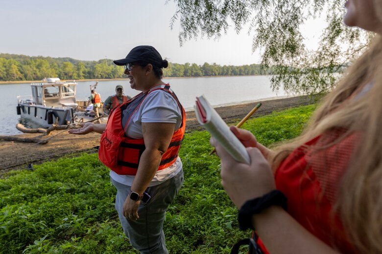 The U.S. Army Corps of Engineers Pittsburgh District conducted a shoreline survey to protect potential cultural resources. Cultural resources can include archaeological artifacts or historical sites.