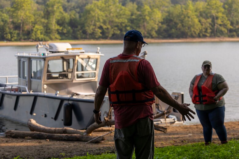 The U.S. Army Corps of Engineers Pittsburgh District conducted a shoreline survey to protect potential cultural resources. Cultural resources can include archaeological artifacts or historical sites.
