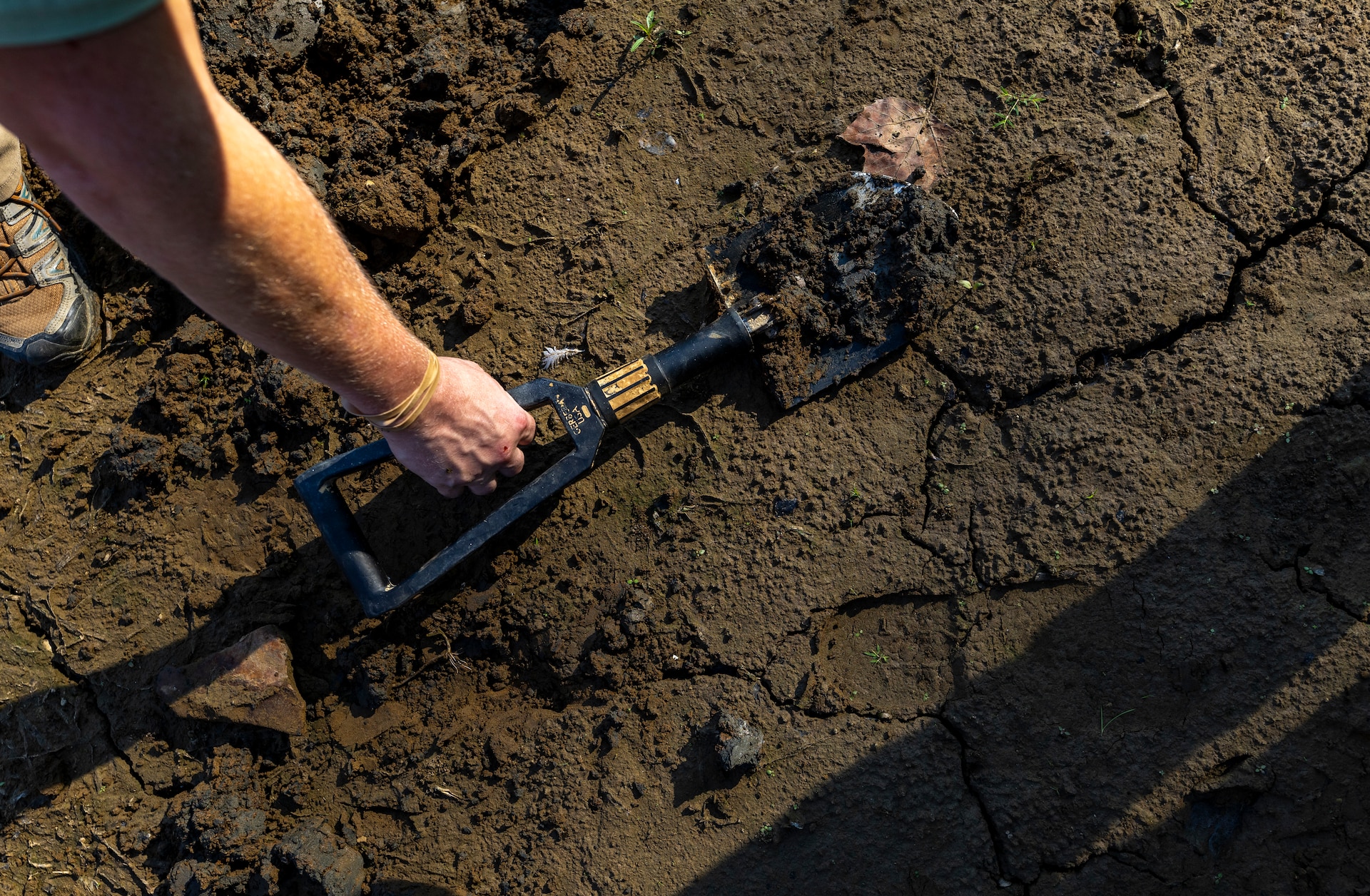The U.S. Army Corps of Engineers Pittsburgh District conducted a shoreline survey to protect potential cultural resources. Cultural resources can include archaeological artifacts or historical sites.