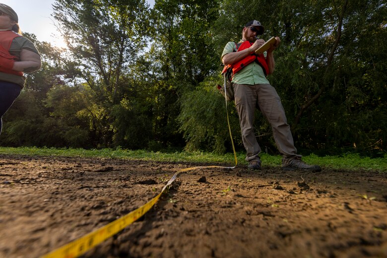 The U.S. Army Corps of Engineers Pittsburgh District conducted a shoreline survey to protect potential cultural resources. Cultural resources can include archaeological artifacts or historical sites.