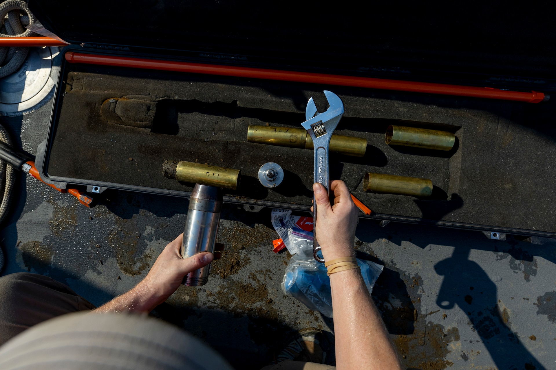 The U.S. Army Corps of Engineers Pittsburgh District conducted a shoreline survey to protect potential cultural resources. Cultural resources can include archaeological artifacts or historical sites.
