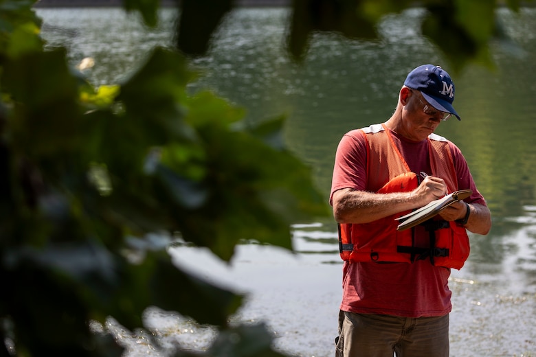 The U.S. Army Corps of Engineers Pittsburgh District conducted a shoreline survey to protect potential cultural resources. Cultural resources can include archaeological artifacts or historical sites.