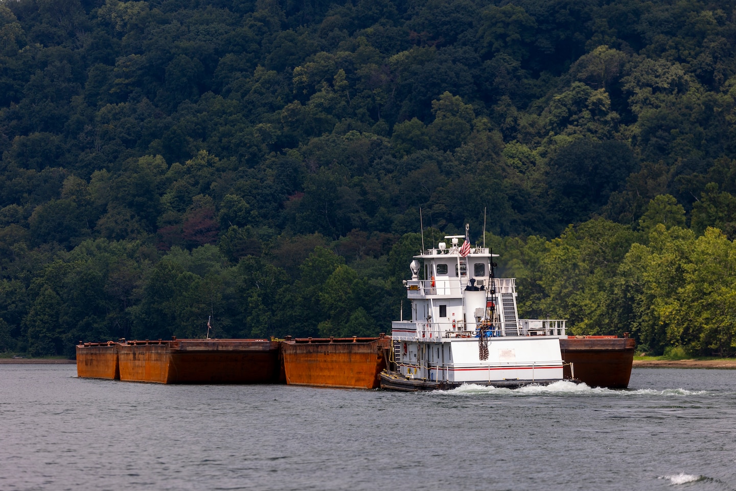 The U.S. Army Corps of Engineers Pittsburgh District conducted a shoreline survey to protect potential cultural resources. Cultural resources can include archaeological artifacts or historical sites.