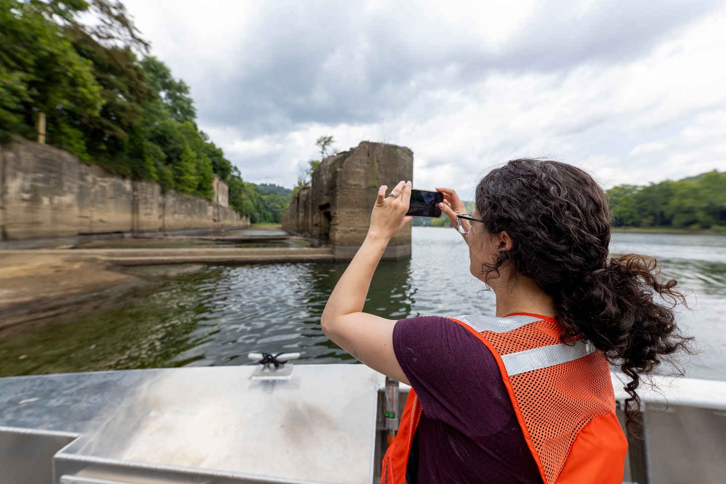The U.S. Army Corps of Engineers Pittsburgh District conducted a shoreline survey to protect potential cultural resources. Cultural resources can include archaeological artifacts or historical sites.