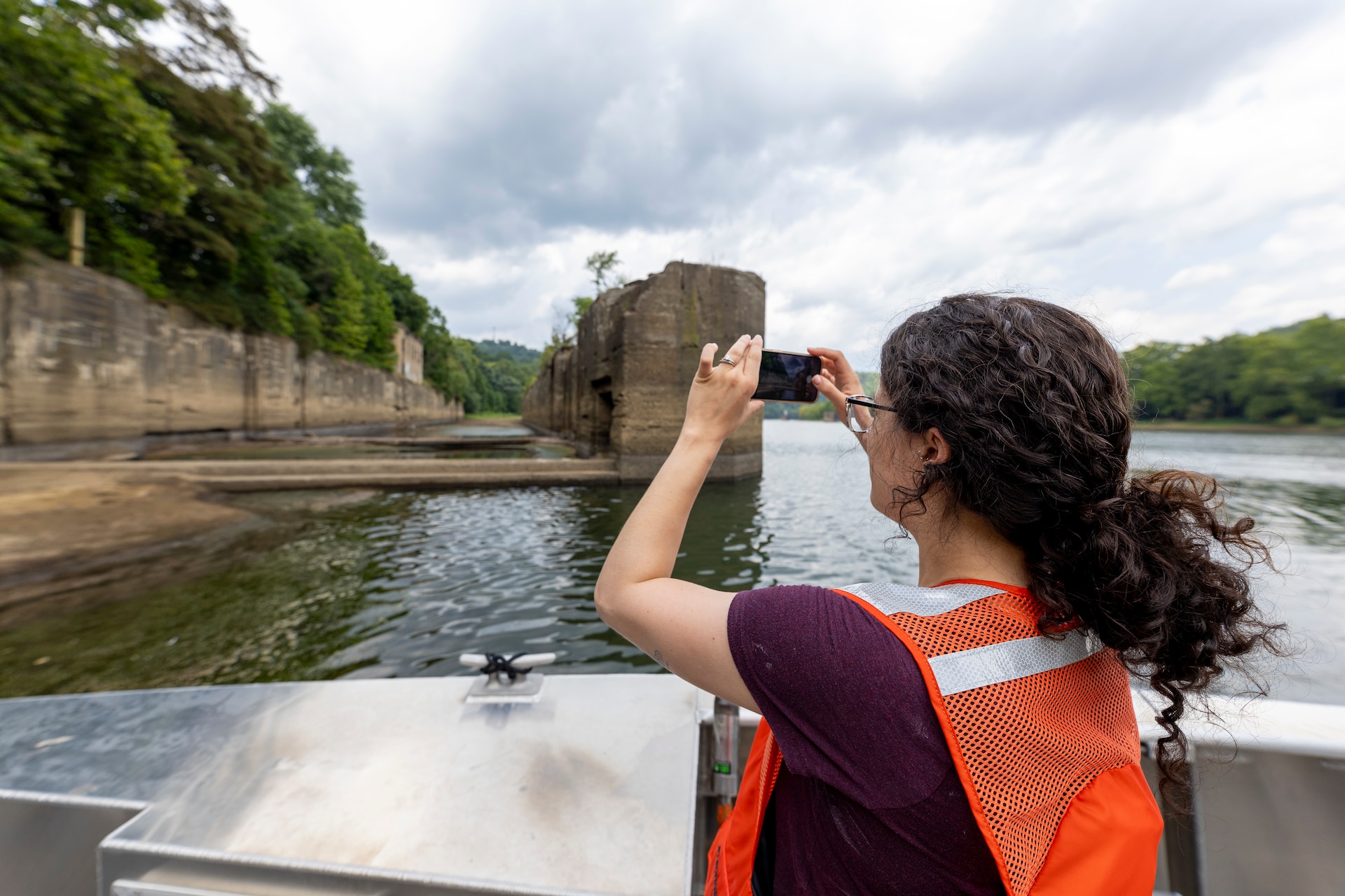 The U.S. Army Corps of Engineers Pittsburgh District conducted a shoreline survey to protect potential cultural resources. Cultural resources can include archaeological artifacts or historical sites.