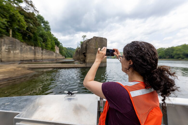 The U.S. Army Corps of Engineers Pittsburgh District conducted a shoreline survey to protect potential cultural resources. Cultural resources can include archaeological artifacts or historical sites.