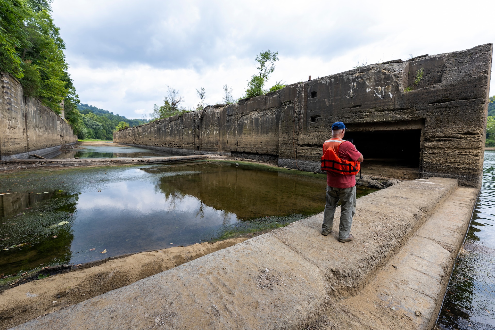 The U.S. Army Corps of Engineers Pittsburgh District conducted a shoreline survey to protect potential cultural resources. Cultural resources can include archaeological artifacts or historical sites.