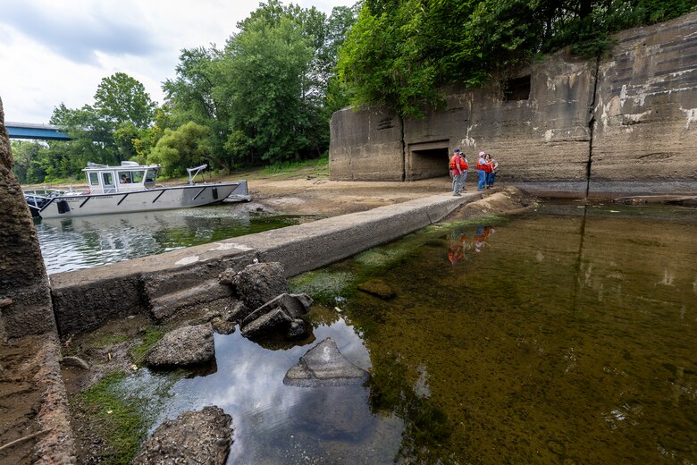 The U.S. Army Corps of Engineers Pittsburgh District conducted a shoreline survey to protect potential cultural resources. Cultural resources can include archaeological artifacts or historical sites.