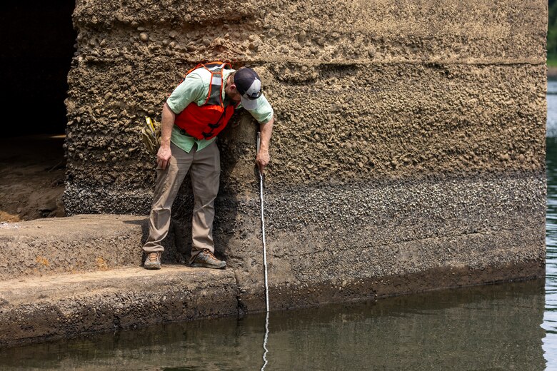 The U.S. Army Corps of Engineers Pittsburgh District conducted a shoreline survey to protect potential cultural resources. Cultural resources can include archaeological artifacts or historical sites.