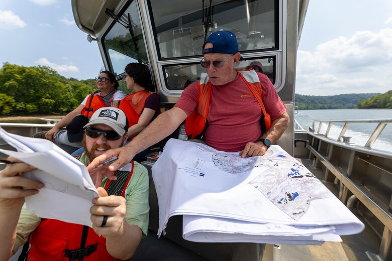 The U.S. Army Corps of Engineers Pittsburgh District conducted a shoreline survey to protect potential cultural resources. Cultural resources can include archaeological artifacts or historical sites.