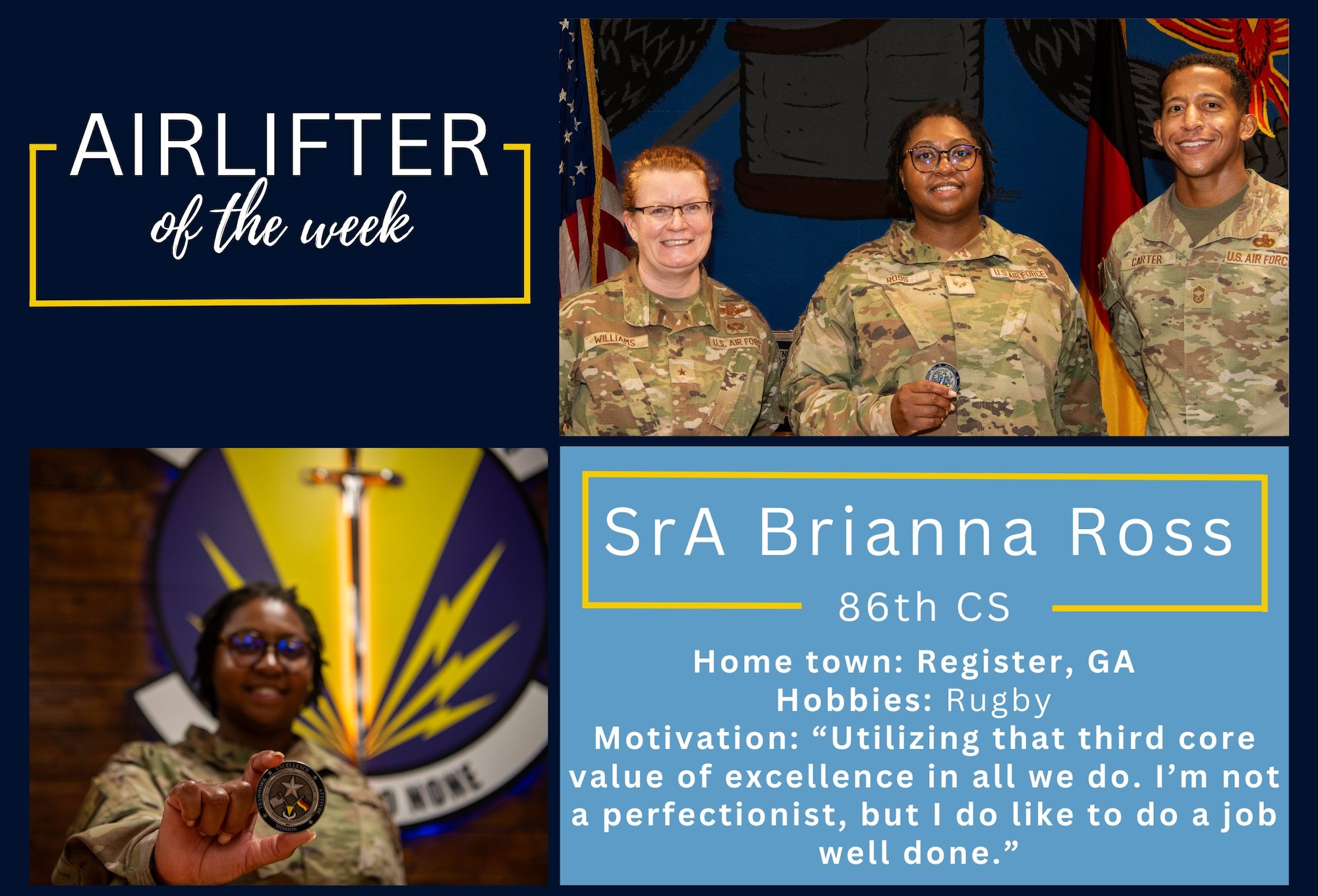 Graphic for Airlifter of the Week.