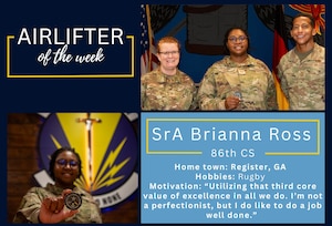 Graphic for Airlifter of the Week.