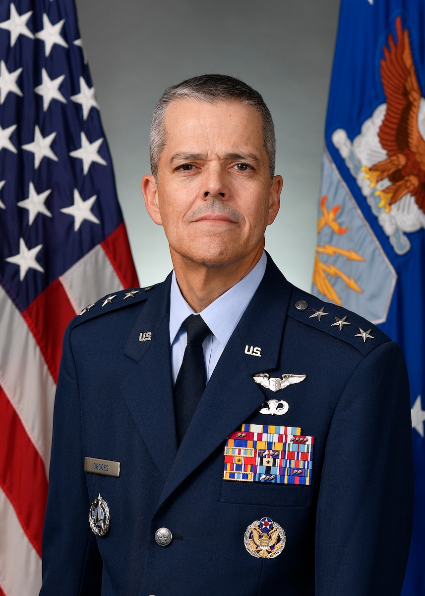 This is the official portrait of Lt. Gen. John J. DeGoes.