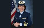 Portrait photo of Cmdr. Gretal Kinney, Federally Employed Women Military Meritorious Service Award recipient. (U.S. Coast Guard photo)