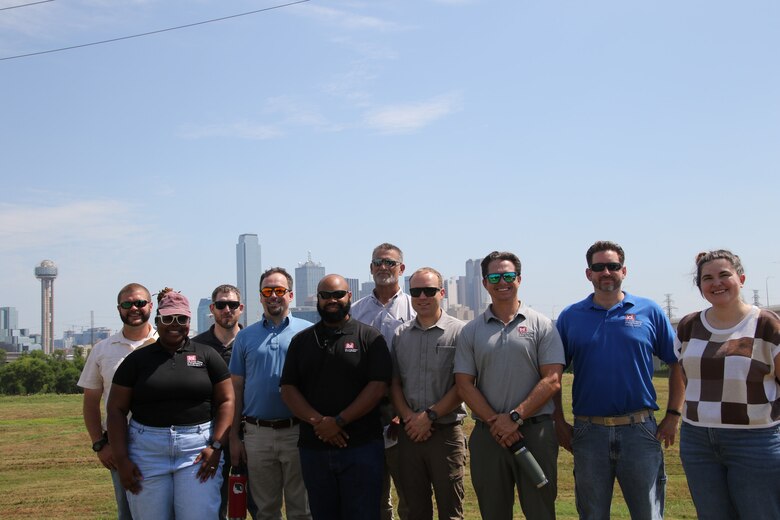 Regional LDP members from districts across the Southwestern Division visit the spillway at Lewisville Lake and other project sites to learn about projects specific to the Fort Worth District.