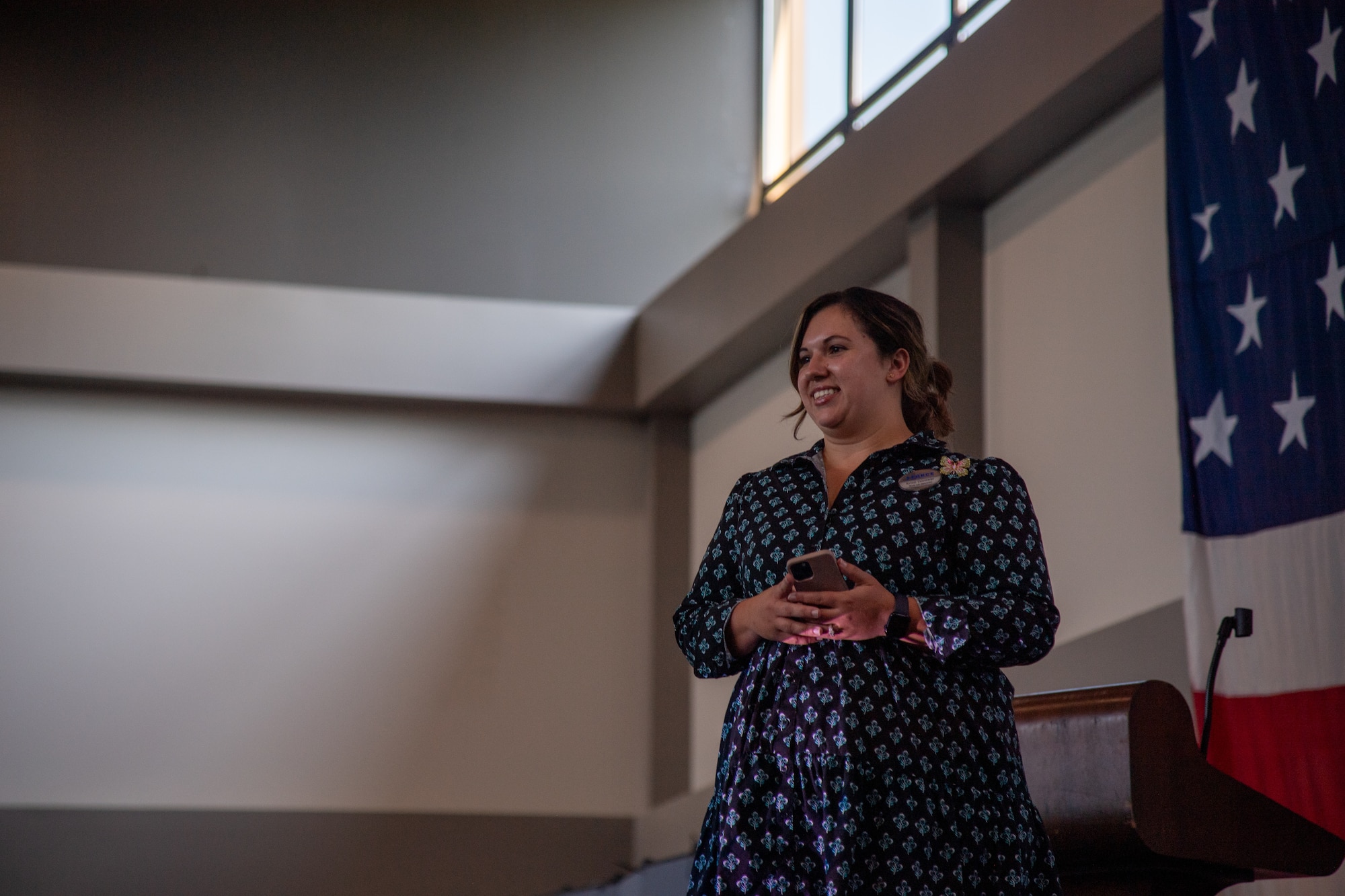 Airmen and their loved ones at the Pre-Deployment Symposium