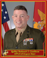 Sergeant Major Nathaniel J. Cantiberos, Command Senior Enlisted Leader, Marine Wing Communication Squadron-48