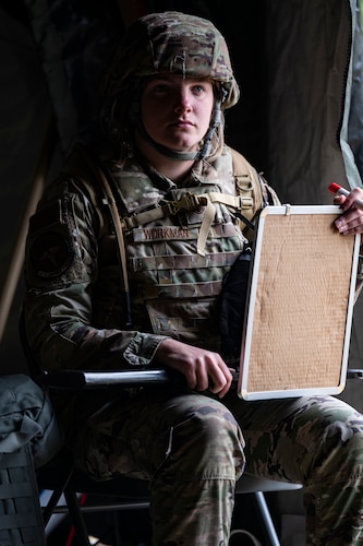 Photo of Airman sitting