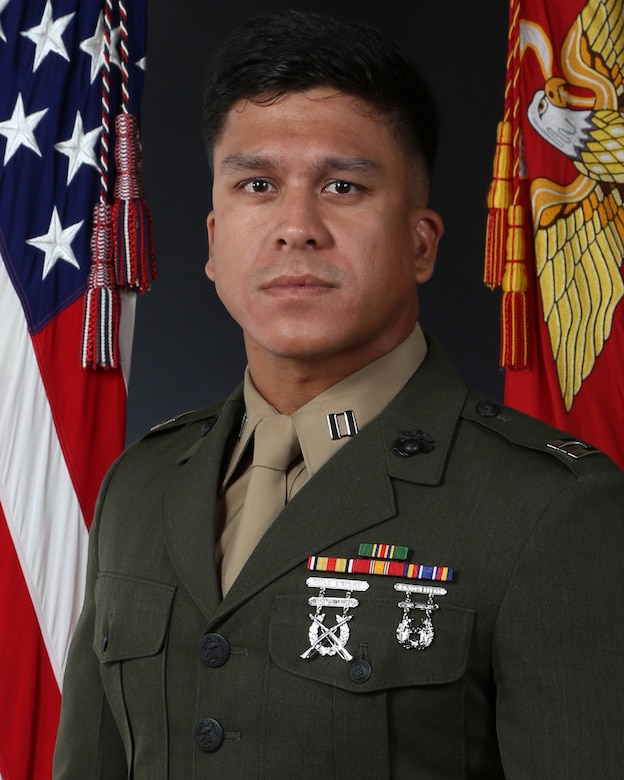 Captain Ian A. Wiggins, Commanding Officer, Headquarters and Service Company, 4th Assault Amphibian Battalion