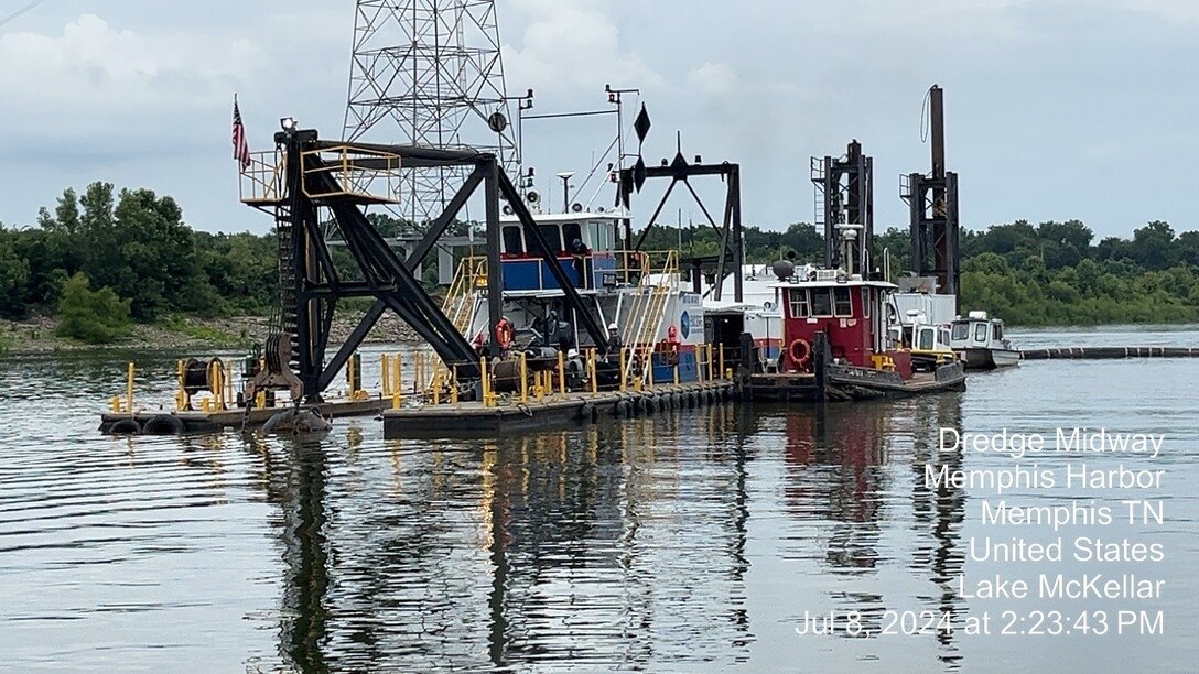 The U.S. Army Corps of Engineers Memphis District has contracted with the Inland Dredging Company, LLC, for the rental of a 24-inch hydraulic cutterhead dredge, attendant plant, and discharge pipeline for the annual maintenance dredging of ten Mississippi River harbors this year.