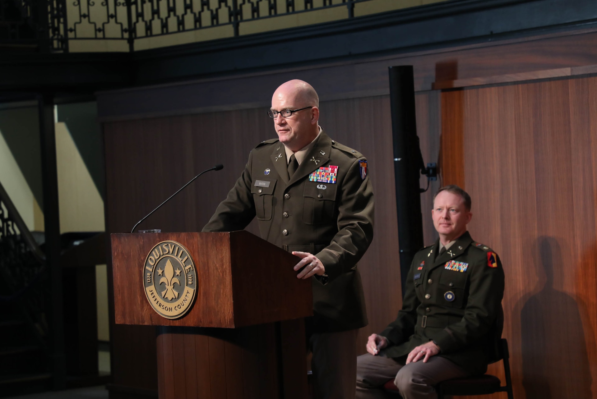 Bates has served 33 years in the Active Army and the National Guard and on the civilian side, his's worked for Louisville Metro Government for 26 years.