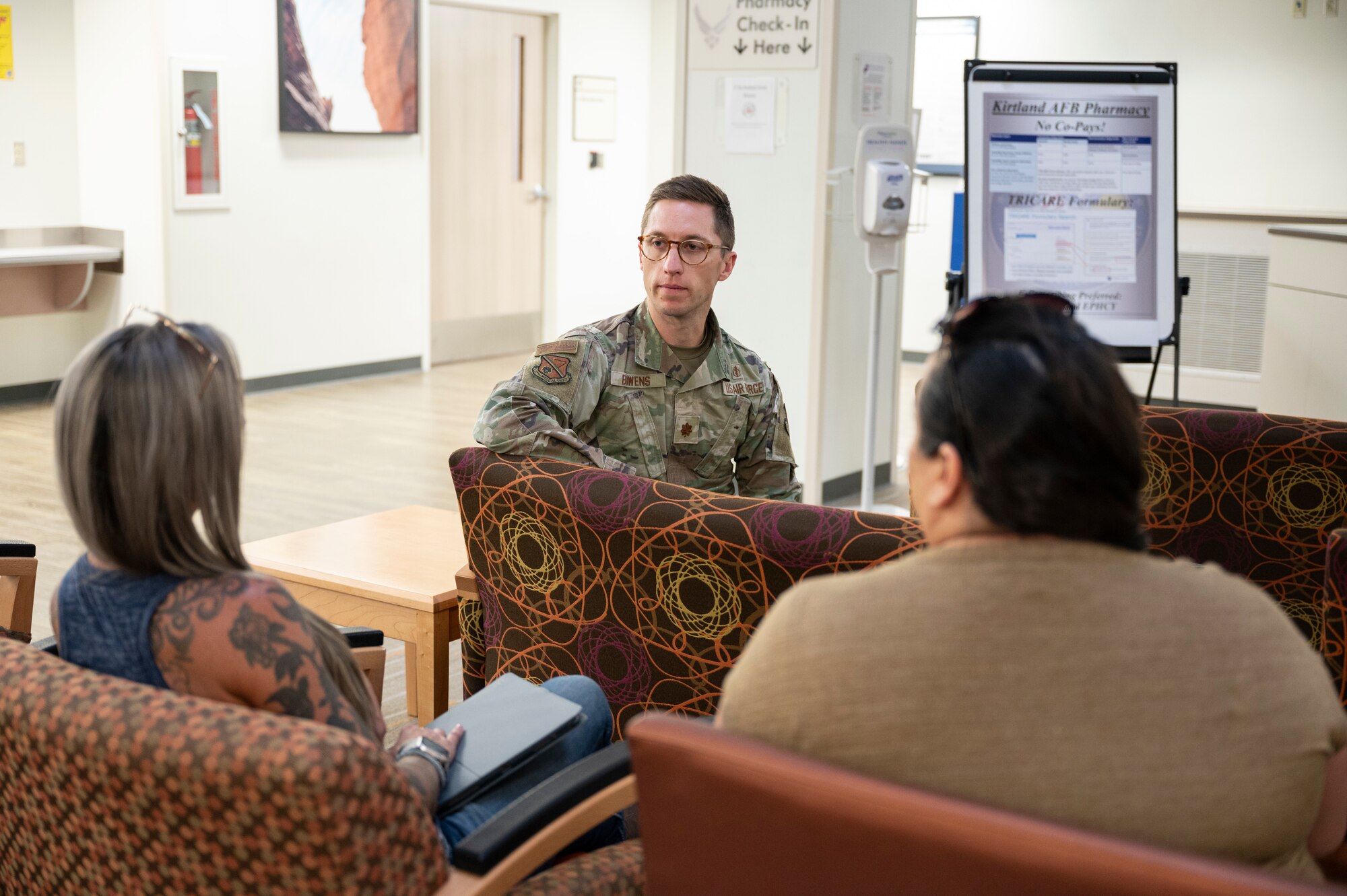 A man talks to a group.