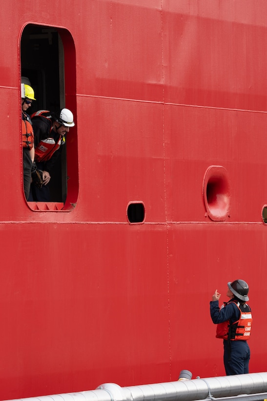 The Coast Guard Cutter Healy (WAGB 20) returns to Seattle following a two-month Arctic patrol, Aug. 16, 2024. The Healy is the United States' largest Polar icebreaker and was commissioned in 2000. (U.S. Coast Guard photo by Petty Officer 2nd Class Briana Carter)