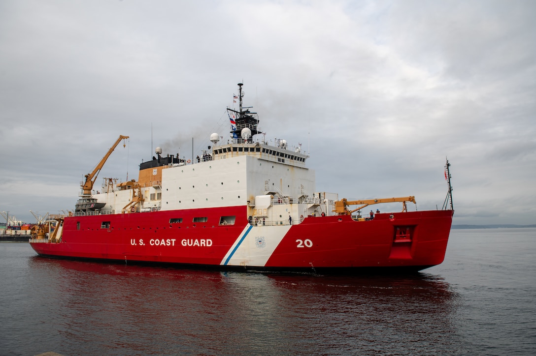 The Coast Guard Cutter Healy (WAGB 20) returns to Seattle following a two-month Arctic patrol, Aug. 16, 2024. The Healy is the United States' largest Polar icebreaker and was commissioned in 2000. (U.S. Coast Guard photo by Petty Officer 2nd Class Taylor Tracy)