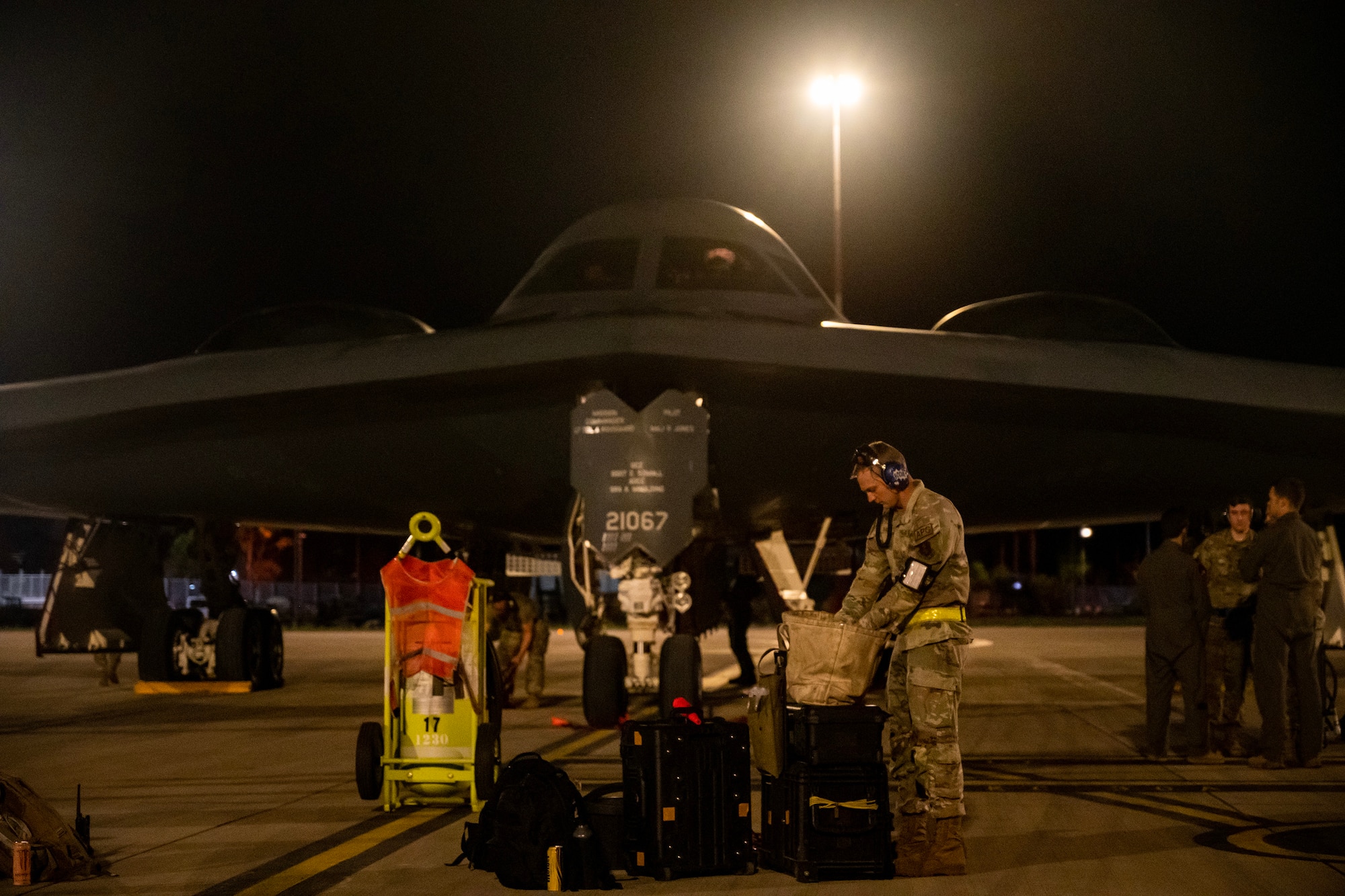 Photo of a U.S. Air Force B-2 Spirit Stealth Bomber