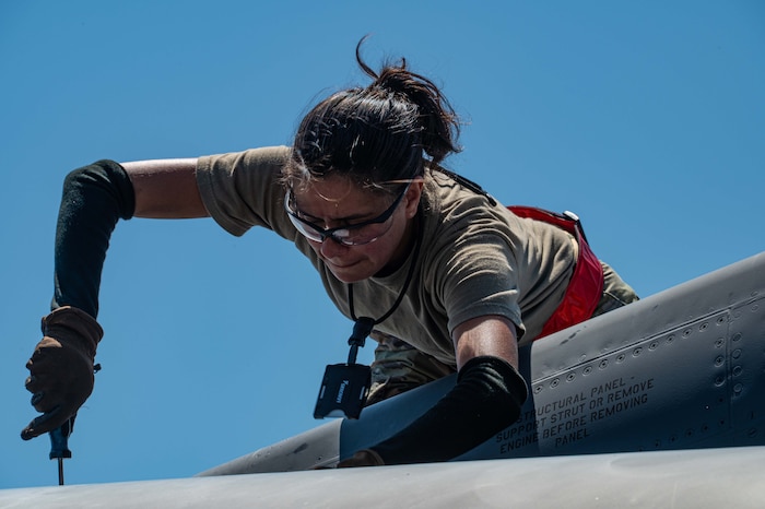 Airmen take part in an agile combat employment exercise
