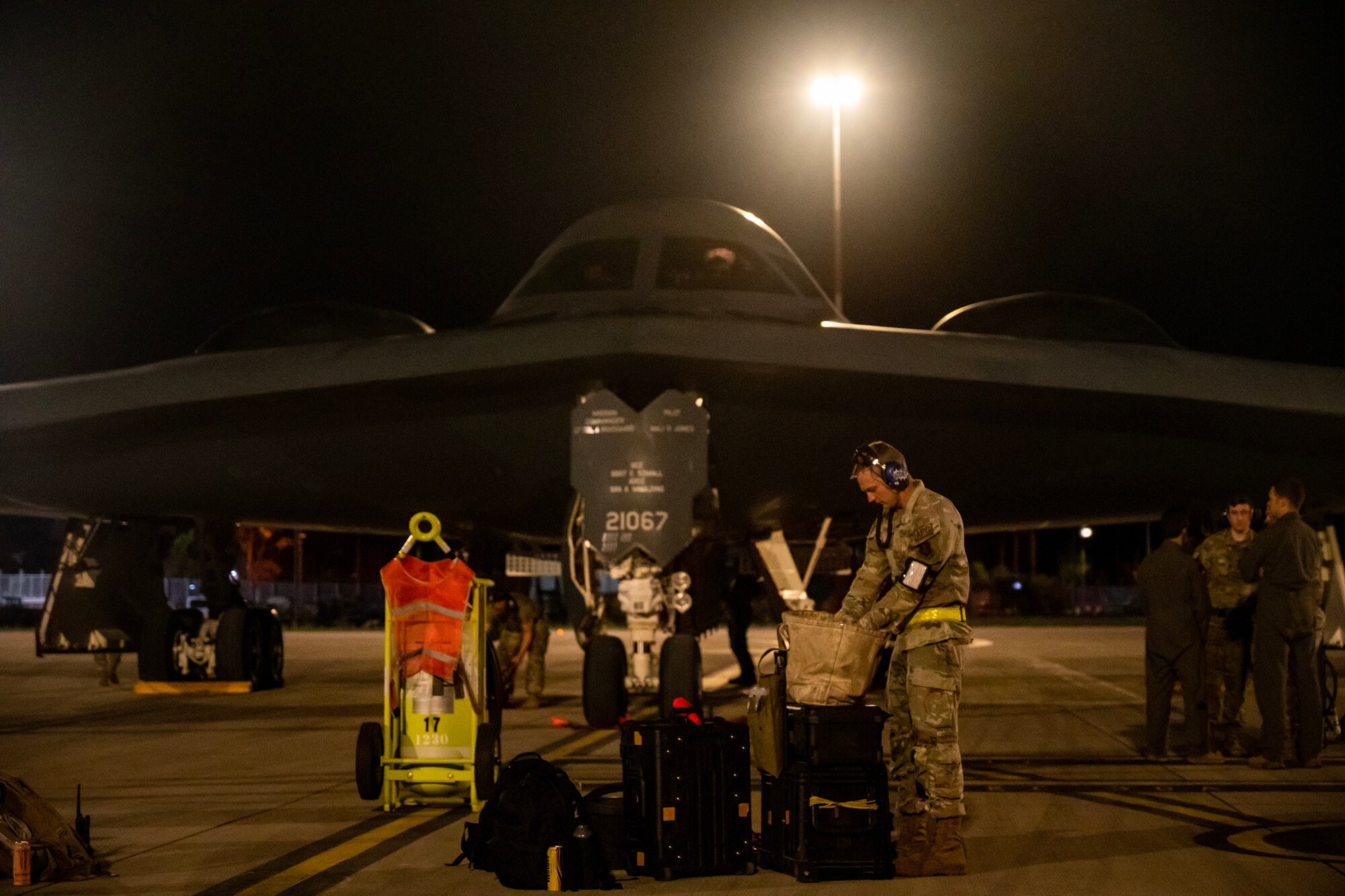 Photo of a U.S. Air Force B-2 Spirit Stealth Bomber