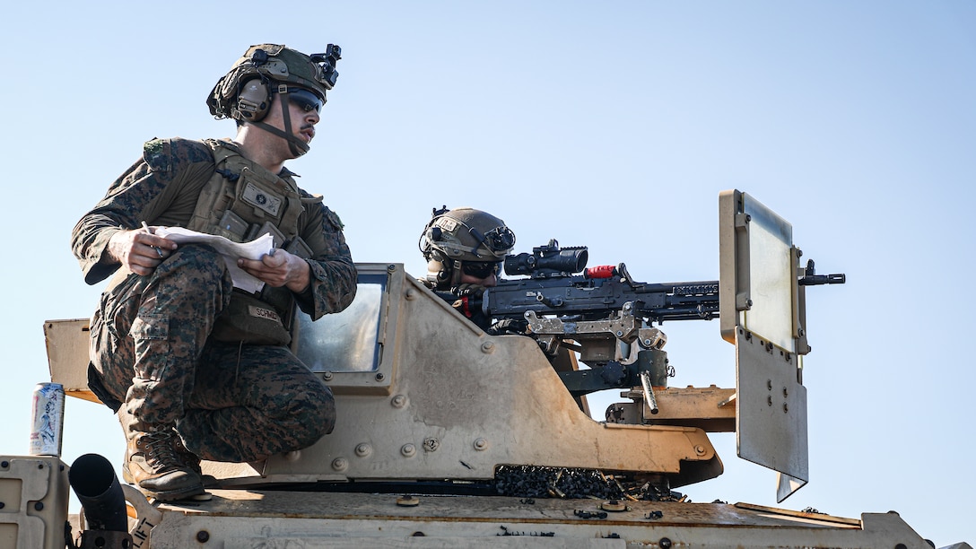 BLT 1/8, 24th MEU (SOC) Mounted Crew Served Weapons Range Aboard the USS Oak Hill (LSD 51)