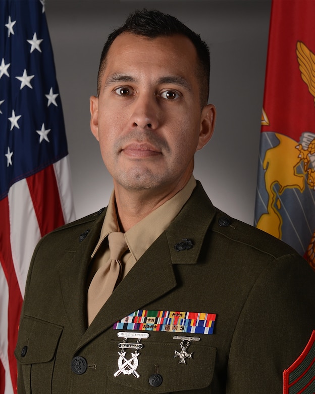 First Sergeant Julio Avila, Company First Sergeant, Battery Q., 5th Battalion, 14th Marine Regiment