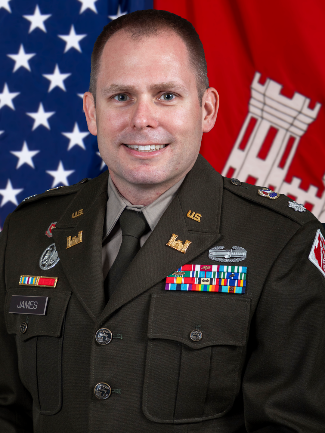 Lt. Col. Andrew H. James Deputy Commander of the St. Louis District U.S. Army Corps of Engineers.