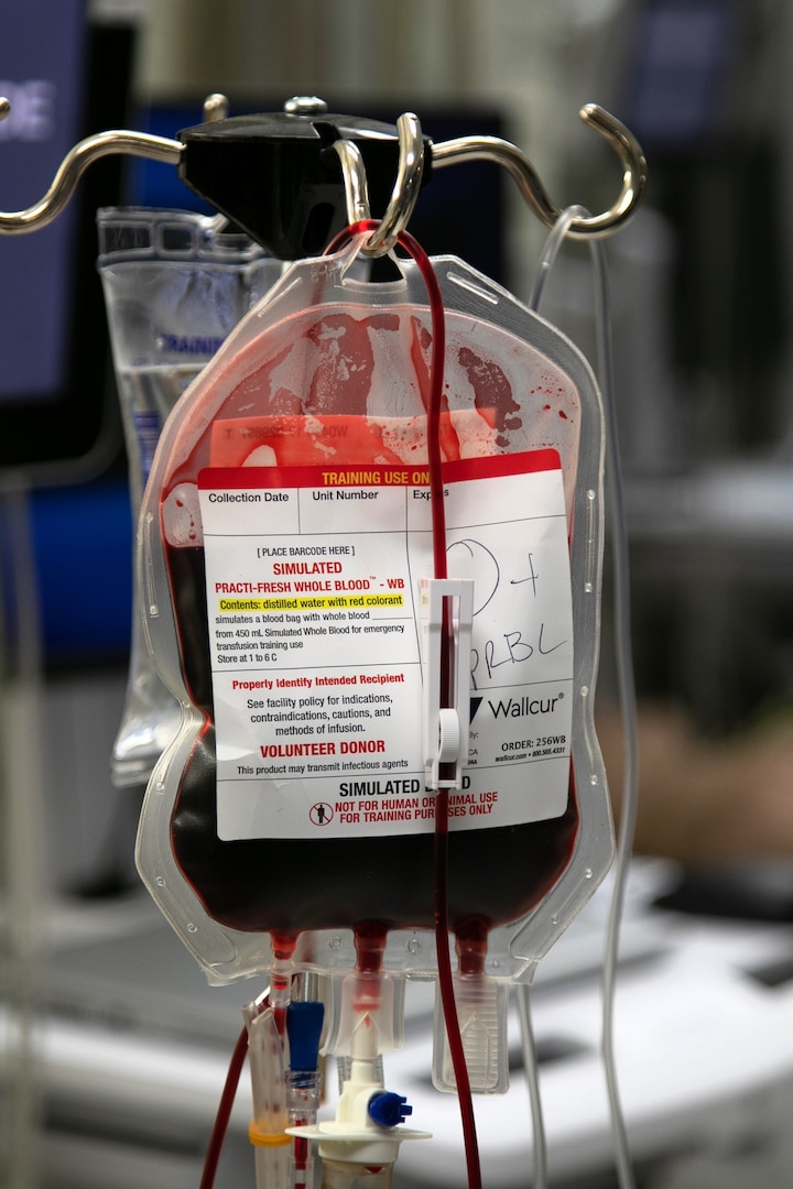 Fake Blood Product Used During Surgical Cut Suit Demonstration