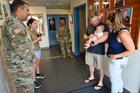 The District of Columbia Army Aviation Command provides spouse orientation flights during family day at Davison Army Airfield, Fort Belvoir, Va., on August 11, 2024. In addition to a capabilities brief presented by the State Aviation Officer and senior leaders, spouses and family members learned more about DCARNG assets to include rotary-wing and fixed-wing operational support airlifts, medical evacuation capabilities, and interagency partnerships.