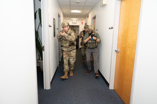Image of security forces members during exercise.