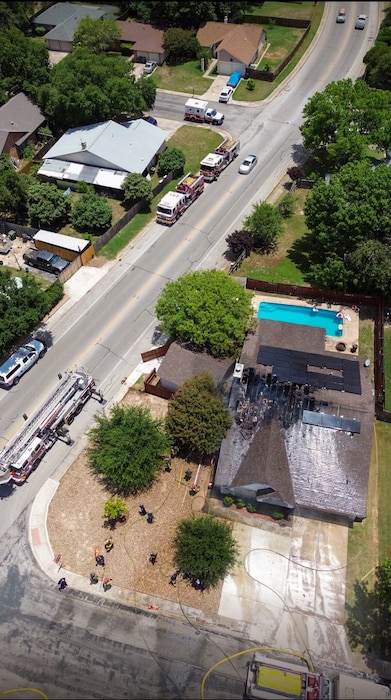 A fire severely damaged the San Antonio, Texas home of Master Sgt. Jesse Gonzalez, a 356th Airlift Squadron flight engineer and scheduler on July 6, 2024.