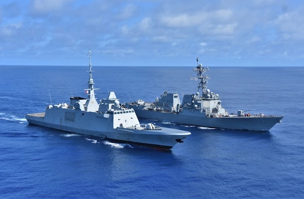 U.S., France Naval Forces Conduct Bilateral Operations in Indo-Pacific