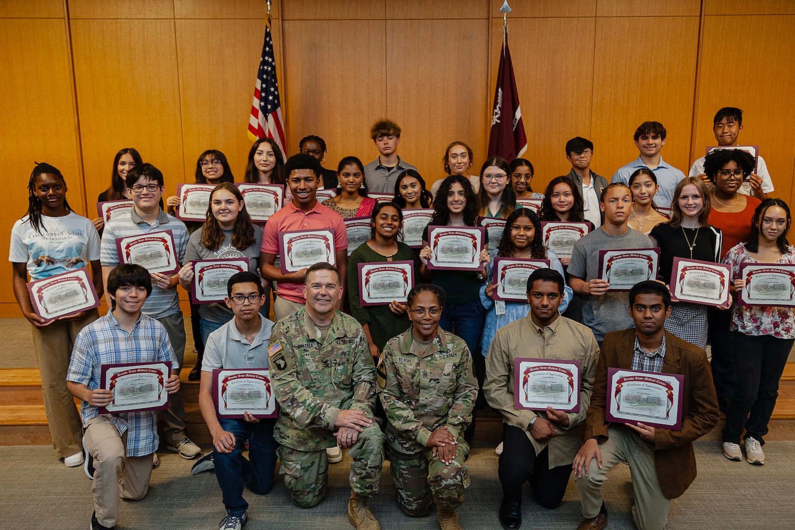 BAMC recognizes Summer Youth Volunteer Program participants