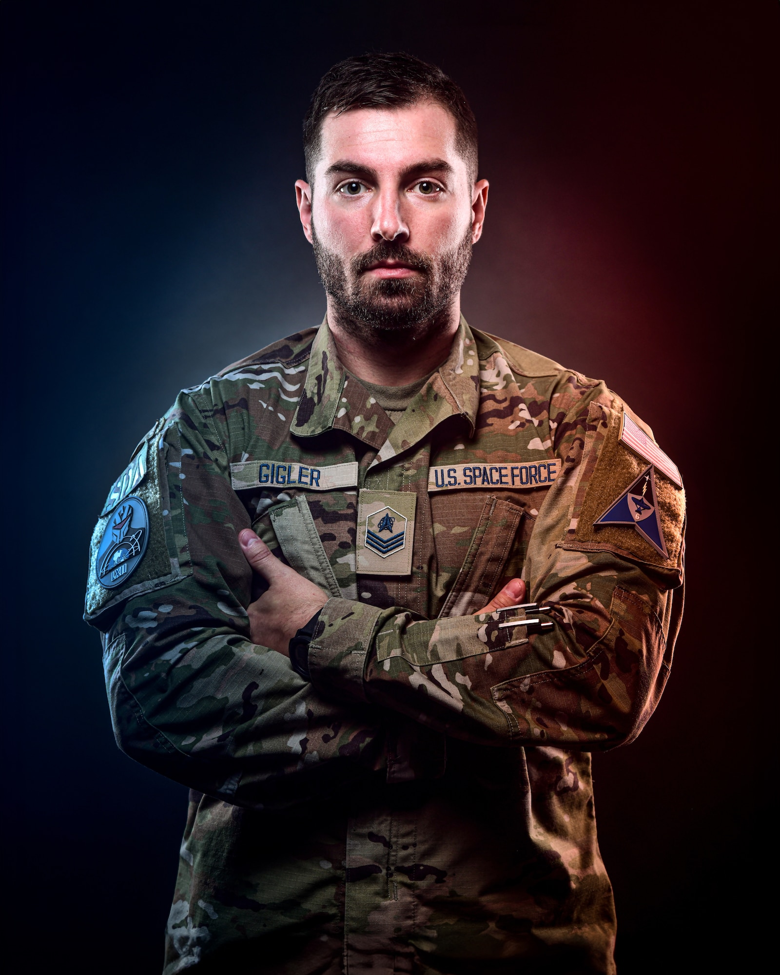 Sgt. John Gigler poses for a photo.