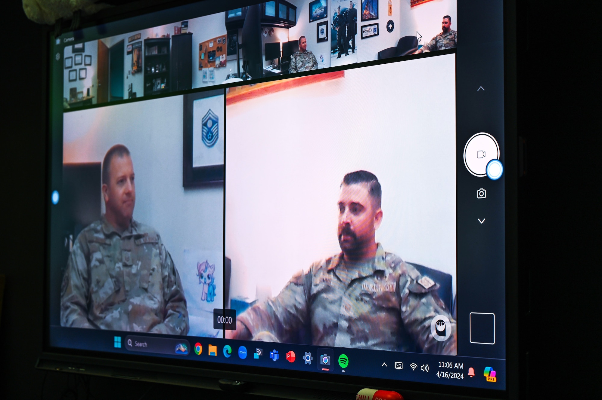 students participate in training
