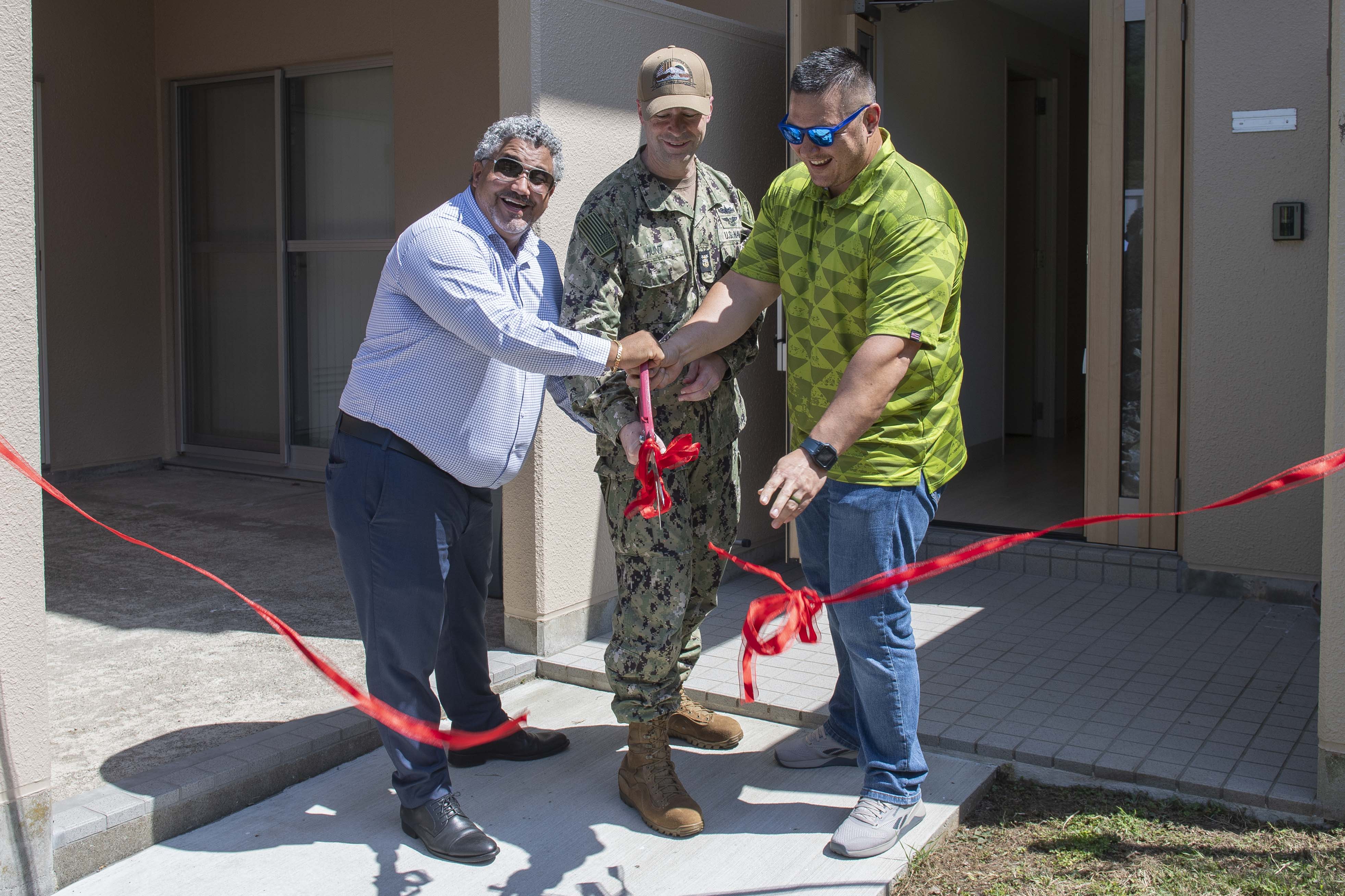 CFAY Navy Housing held a ribbon-cutting in CFAY Ikego Heights Housing Area August 15 celebrating the completion of Phase 2 of 6 in Ikego's housing remodeling project. The $34 million phase started in the summer of 2021.