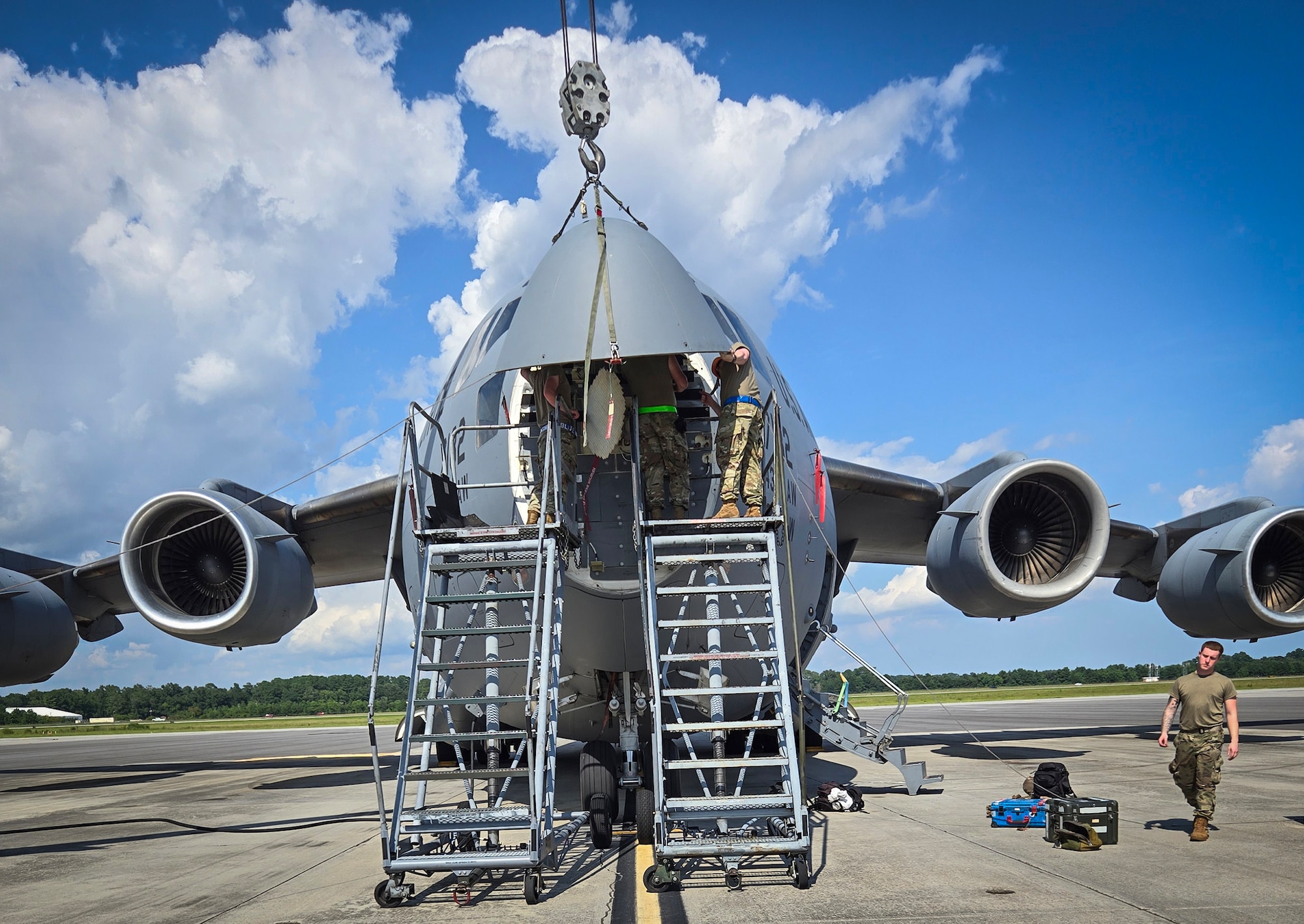Nose Job: Maintainers Swap C-17 Radome