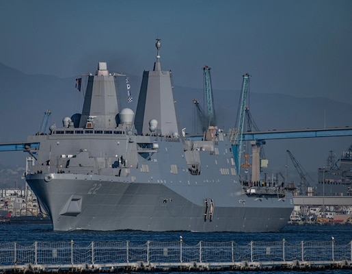 USS San Diego Departs for Japan